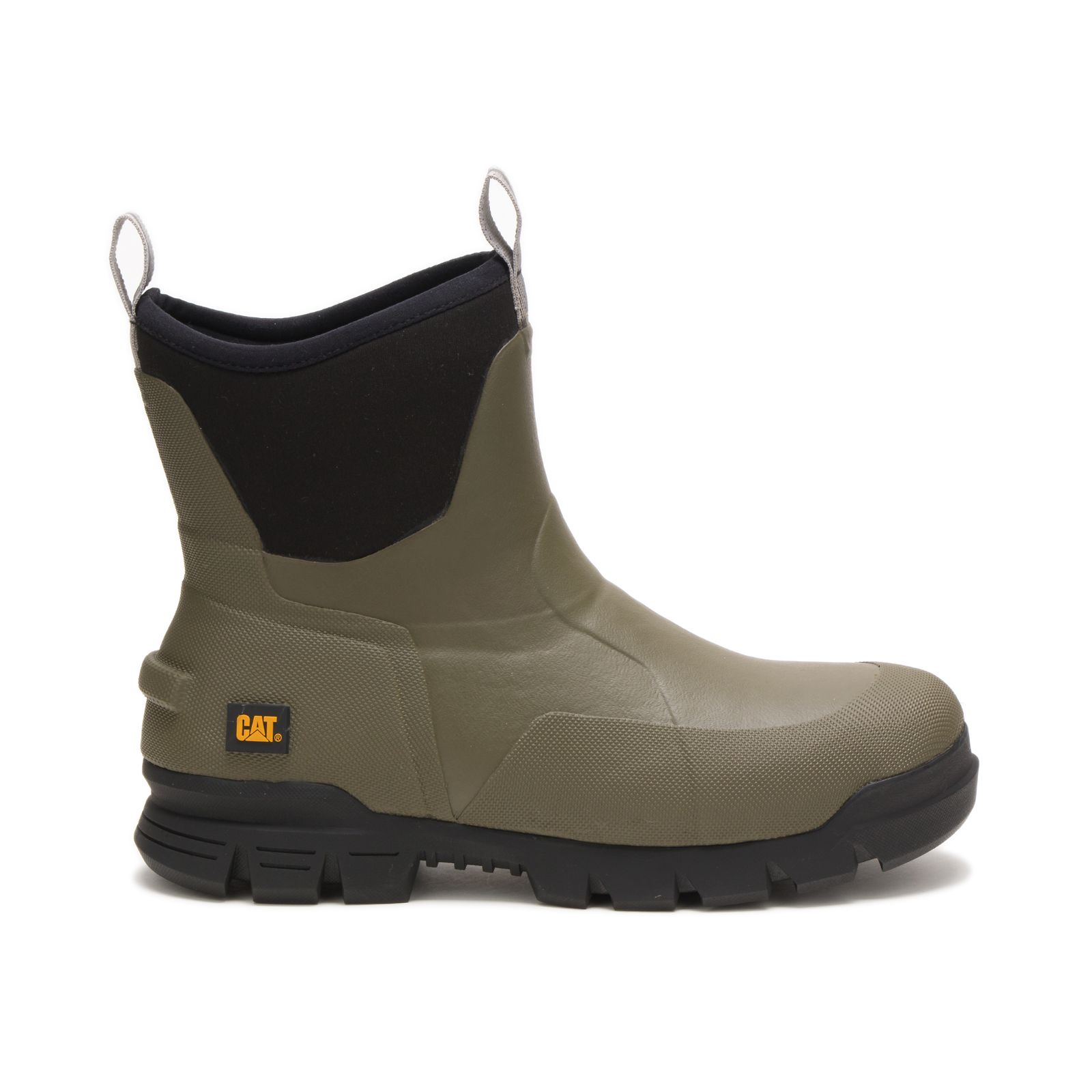 Caterpillar Stormers 6" - Mens Rubber Boots - Olive - NZ (803QUKHZY)